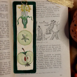 Semn de carte handmade -mar botanical - Artynos.ro
