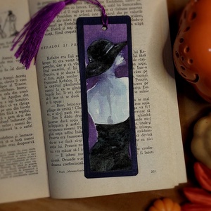 Semn de carte handmade - mystery woman2 - cărți și creații cu tematică muzicală, cadouri - semn de carte - Artynos.ro