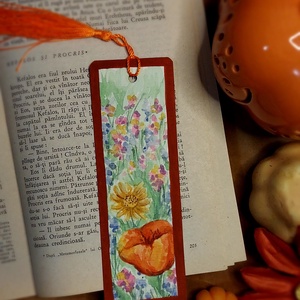 Semn de carte handmade- flori de camp - Artynos.ro