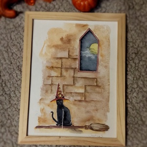 Tablou pisica de halloween - Artynos.ro