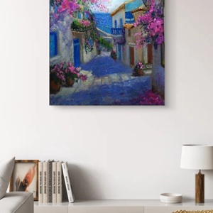 Pictură ulei Kalimera - arte vizuale și accesorii  - picturi - pictură în ulei - Artynos.ro
