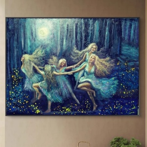 Pictură ulei Sânziene - arte vizuale și accesorii  - picturi - pictură în ulei - Artynos.ro