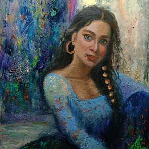 Pictură ulei Rada - arte vizuale și accesorii  - picturi - pictură în ulei - Artynos.ro