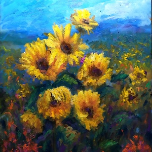 Pictura ulei, Sora soarelui - Artynos.ro