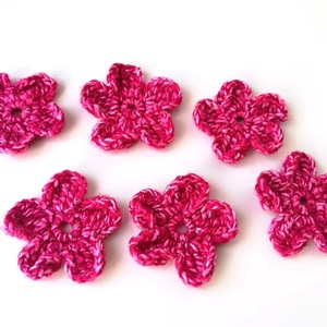 Set 5 flori crosetate , Accessorii si unelte, Accesorii decorative, Alte accesorii, Cusatura, ARTYNOS