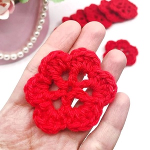 Set 3 flori crosetate  - accessorii și unelte - accesorii decorative - alte accesorii - Artynos.ro