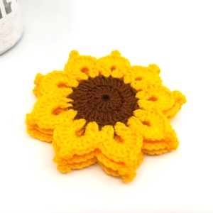 Coaster crosetat, floarea soarelui, Casă & Stil de viață, Accesorii pentru decorat casa, Suport de flori, Suport flori, Croșetat, * Suport pentru căni / pahare, croșetat manual
* Bineinteles, se poate folosi si la alte proiecte
*..., ARTYNOS