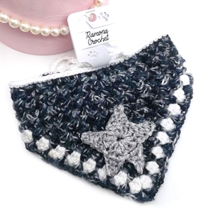 Bandana crosetata  Handsome Boy  - casă & stil de viață - accesorii pentru animale  - paturi și echipamente câini - colier de câine, set de lesă - Artynos.ro