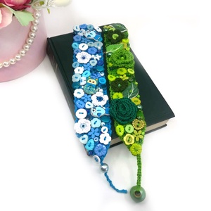 Semn de carte crosetat manual - casă & stil de viață - accesorii pentru decorat casa - decorațiuni de masă și decorațiuni pentru rafturi  - suport carte - Artynos.ro