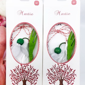 Martisor crosetat - bijuterii - mărțișor - Artynos.ro