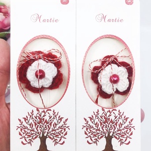 Martisor crosetat - bijuterii - mărțișor - Artynos.ro