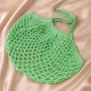 Geanta tip plasa, verde menta - geantă și husă - geantă pentru cumpărături - geantă shopper, geantă tote, geantă textilă - Artynos.ro