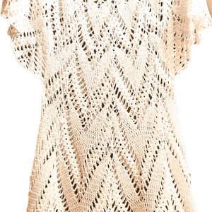 Rochie de plajă crosetata  - îmbrăcăminte și modă - haine damă - rochie, dintr-o bucată - Artynos.ro