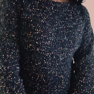 Black Colorful Jersey  - îmbrăcăminte și modă - haine damă - bluze damă - Artynos.ro