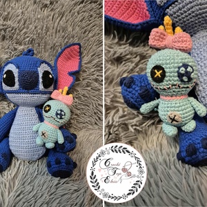 Stitch crosetat  - jucării și echipamente pentru copii - plușuri - personaje de basm din pluș - Artynos.ro