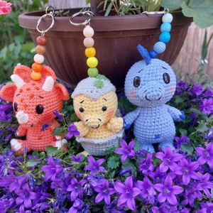 Breloc dino , Genti si portofele, Accesorii genti, Breloc, Crosetat, ARTYNOS