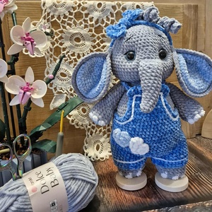 Elefantel crosetat, Jucarii si echipamente pentru copii, Plusuri, Elefant de plus, Crosetat, ARTYNOS