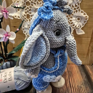 Elefantel crosetat - jucării și echipamente pentru copii - plușuri - elefant de pluș - Artynos.ro