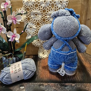 Elefantel crosetat - jucării și echipamente pentru copii - plușuri - elefant de pluș - Artynos.ro