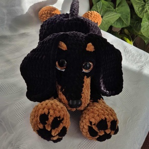 Prieten de Somn  Cățeluș Teckel - jucării și echipamente pentru copii - plușuri - câine de pluș - Artynos.ro