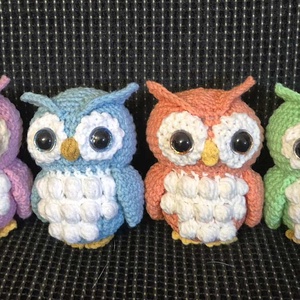 Bufnite Mini, Genti si portofele, Accesorii genti, Breloc, Crosetat, ARTYNOS