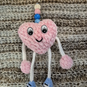 Inima - simbolul iubirii, Genti si portofele, Accesorii genti, Breloc, Crosetat, ARTYNOS