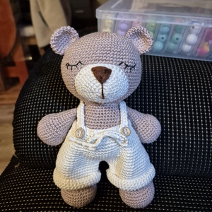 Set Croșetat Manual - Ursuleț Somnuros și Jucărie Dentară - jucării și echipamente pentru copii - plușuri - ursuleț de pluș - Artynos.ro