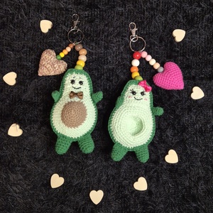 Set brelocuri avocado în pereche - genți și portofele - accesorii genți - breloc - Artynos.ro