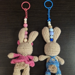 Breloc iepuraș croșetat - genți și portofele - accesorii genți - breloc - Artynos.ro