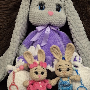 Breloc iepuraș croșetat - genți și portofele - accesorii genți - breloc - Artynos.ro