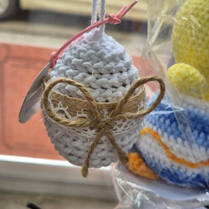 Ouă croșetate - decor de sărbători - decorațiuni de paște - ouă decorative - Artynos.ro