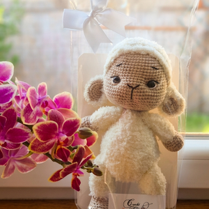 Mielusel baby crosetat - jucării și echipamente pentru copii - plușuri - miel de pluș - Artynos.ro