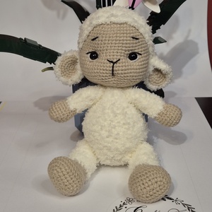 Mielusel baby crosetat - jucării și echipamente pentru copii - plușuri - miel de pluș - Artynos.ro