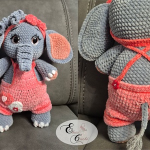 Elefantel crosetat - jucării și echipamente pentru copii - plușuri - elefant de pluș - Artynos.ro