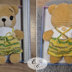 Ursuleț croșetat handmade cu hăinuțe detașabile - jucării și echipamente pentru copii - plușuri - ursuleț de pluș - Artynos.ro