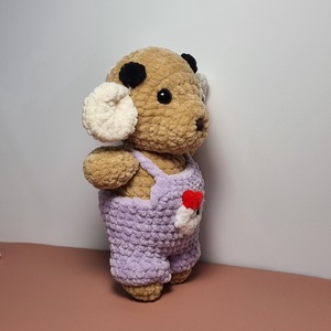 Caprita cu salopeta gaina crosetata - jucării și echipamente pentru copii - plușuri - figurine de pluș - Artynos.ro
