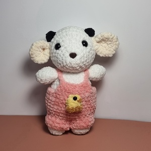 Caprita cu salopeta pui crosetata, Jucării și echipamente pentru copii, Plușuri, Figurine de pluș, Croșetat, Cusătură, ARTYNOS