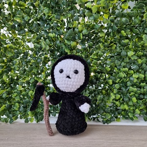 Grim reaper crosetat, Jucării și echipamente pentru copii, Plușuri, Păpușă croșetată, păpușă de pluș, Croșetat, Cusătură, ARTYNOS