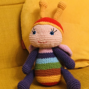 Fluturas multicolor, Jucarii si echipamente pentru copii, Jucarii bebelusi, Minge bebelusi, Crosetat, Cusatura, ARTYNOS
