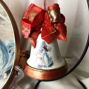 Set cadou decoratiuni pentru Craciun - Adierea ingerilor - crăciun - decorațiuni de advent - decor pentru masa de advent - Artynos.ro