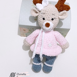 Ren crosetat - jucării și echipamente pentru copii - plușuri - figurine de pluș - Artynos.ro