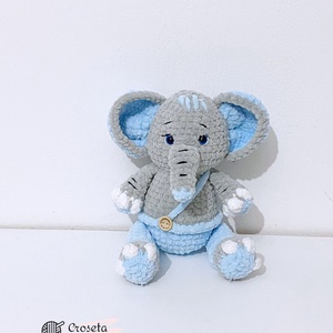 Elefant crosetat - jucării și echipamente pentru copii - plușuri - elefant de pluș - Artynos.ro