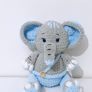 Elefant crosetat - jucării și echipamente pentru copii - plușuri - elefant de pluș - Artynos.ro