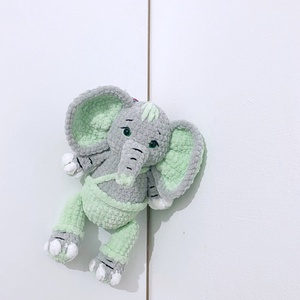 Elefant crosetat, Jucării și echipamente pentru copii, Plușuri, Elefant de pluș, Croșetat, ARTYNOS