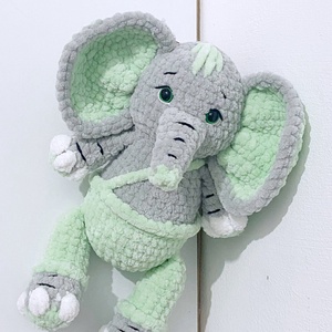 Elefant crosetat - jucării și echipamente pentru copii - plușuri - elefant de pluș - Artynos.ro