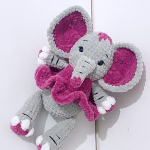 Elefant crosetat, Jucării și echipamente pentru copii, Plușuri, Elefant de pluș, Croșetat, ARTYNOS