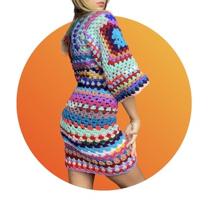 Rochie croșetată - îmbrăcăminte și modă - haine damă - rochie, dintr-o bucată - Artynos.ro
