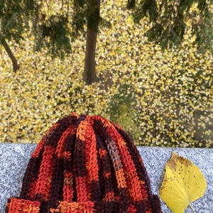 Caciula pumpkin spice, Imbracaminte si moda, Esarfe, palarii, fularuri, Caciula, Crosetat, Cusatura, ARTYNOS