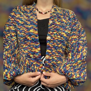 Cardigan colorat - îmbrăcăminte și modă - haine damă - hanorace, cardigane - Artynos.ro