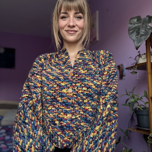 Cardigan colorat - îmbrăcăminte și modă - haine damă - hanorace, cardigane - Artynos.ro
